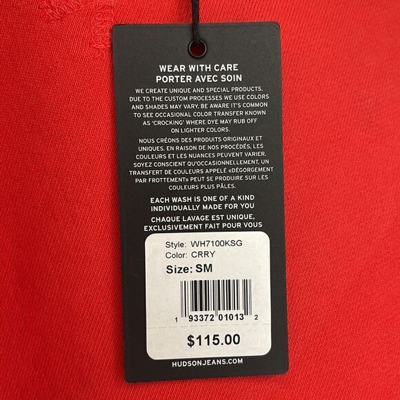 Hudson Jeans Cut Sleeve Sweatshirt - Picture 8 of 9